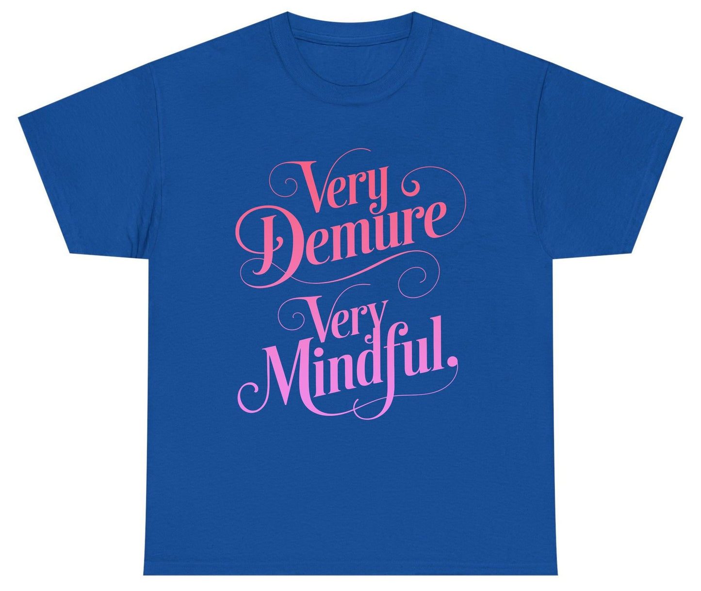 Very Demure Very Mindful mindfulness Youth T-Shirt Royal product mockup