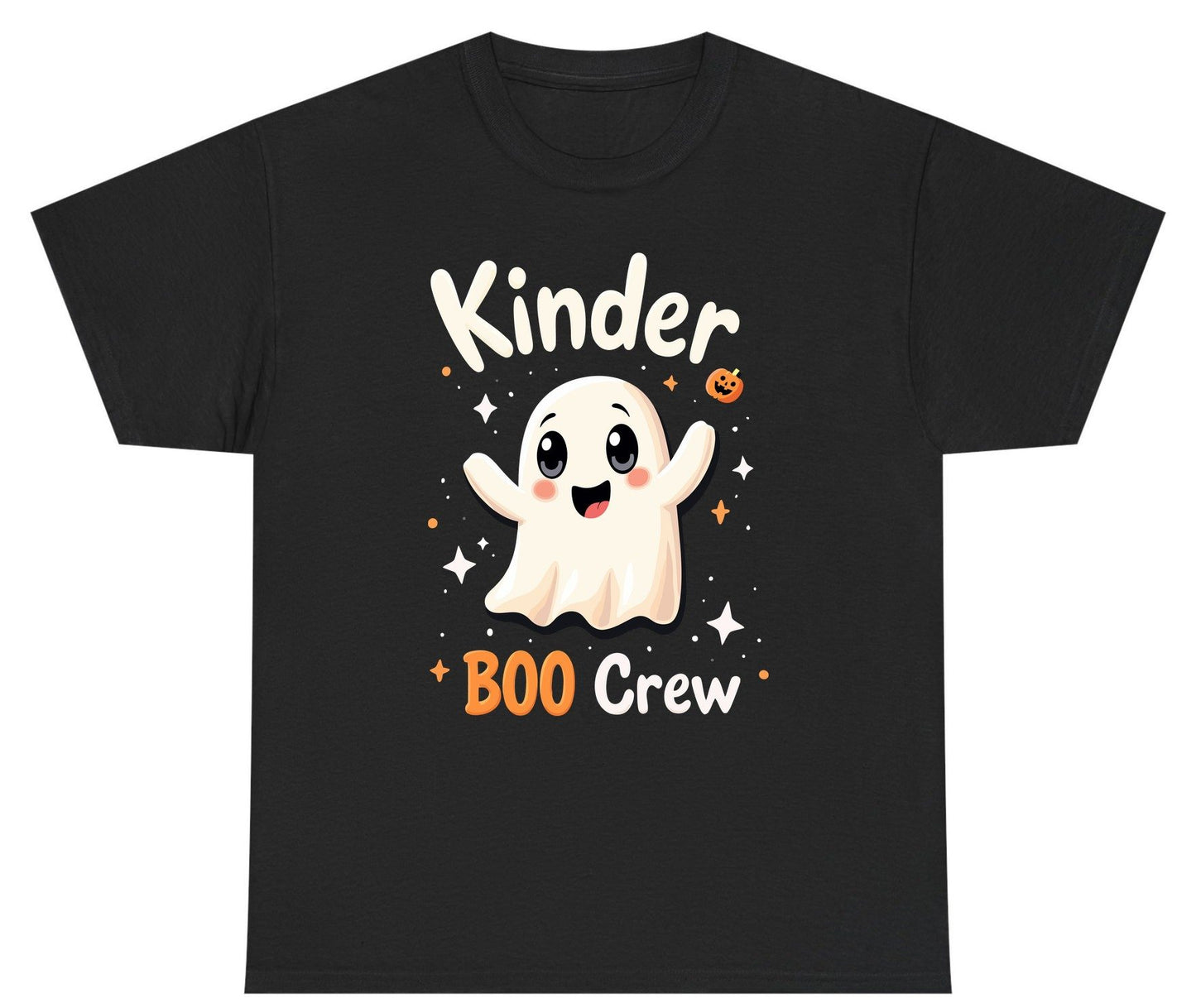 Kinder Boo Crew cute ghost Youth T-Shirt Black product mockup