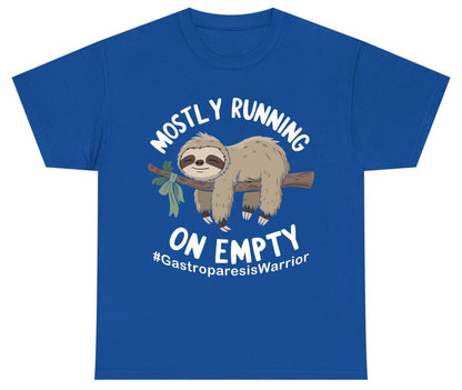 Mostly Running on Empty Gastroparesiswarrior gastroparesis awareness Youth T-Shirt Royal product mockup