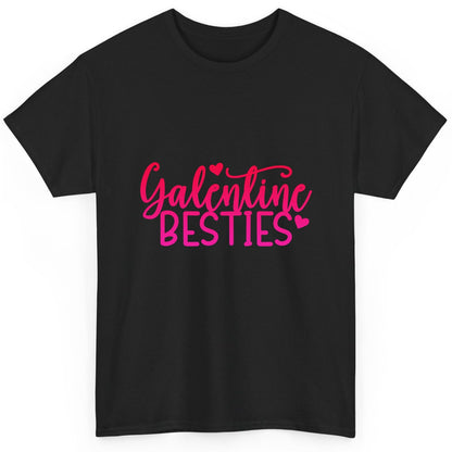 Galentine Besties galentine's day T-Shirt Black product mockup