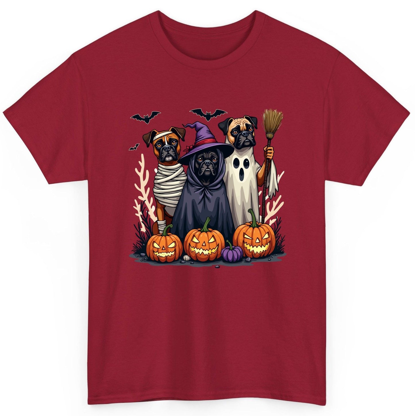 Halloween Dogs in Costume Halloween dogs T-Shirt Cardinal Red product mockup