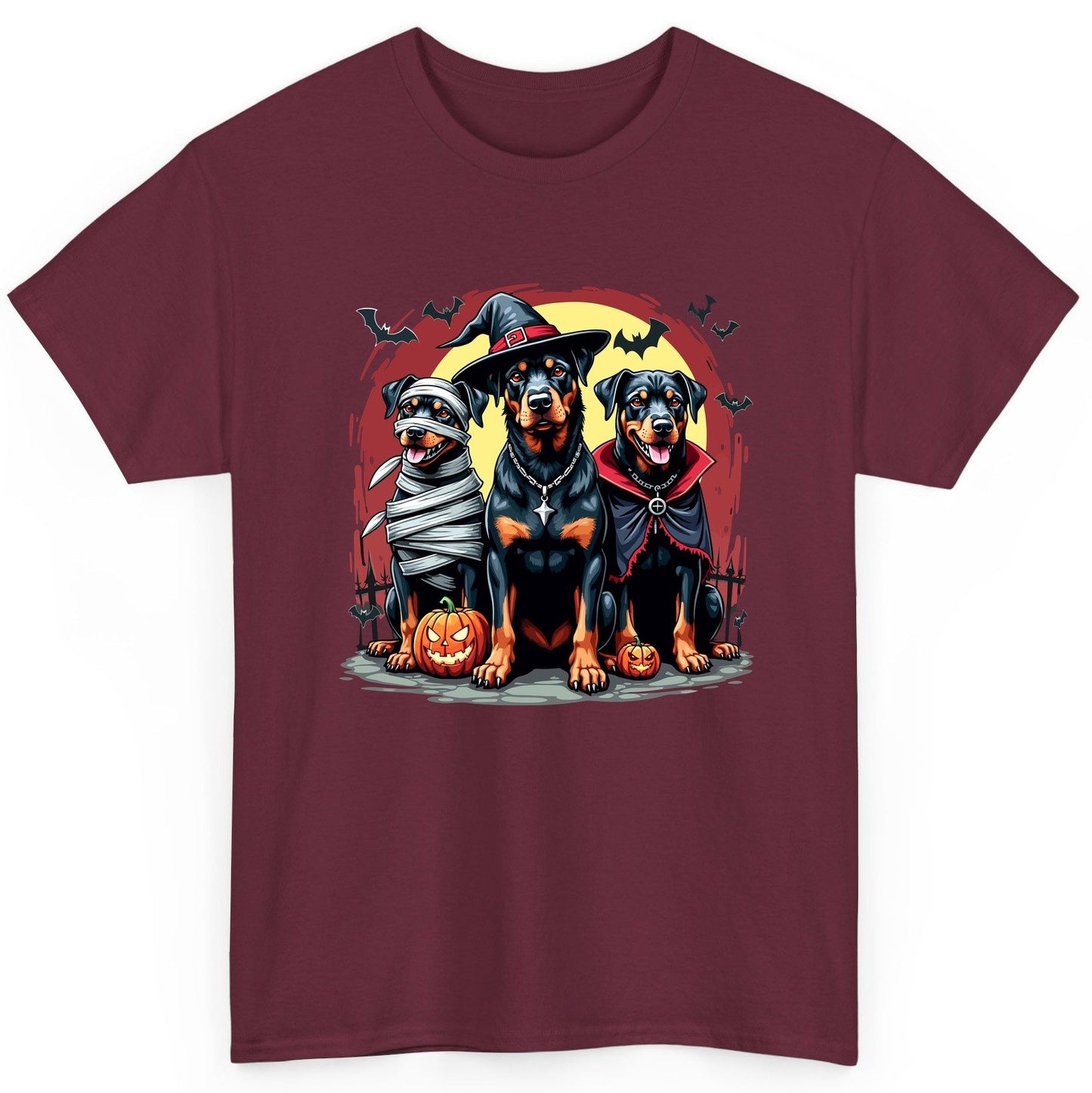 Rottweiler Halloween Costumes rottweiler T-Shirt Maroon product mockup