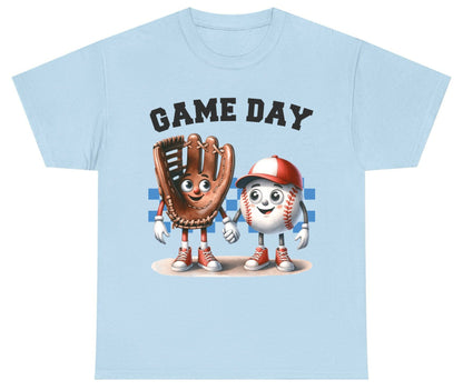 Game Day baseball Youth T-Shirt Light Blue product mockup