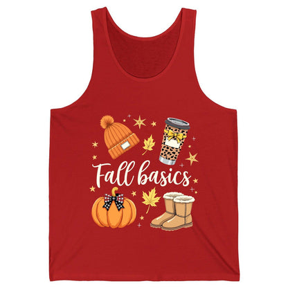 Fall Basics autumn essentials Tank Top Red product mockup