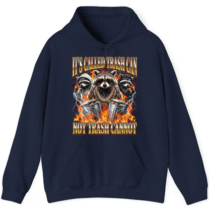 It's Called Trash Can Not Trash Cannot raccoon Hoodie Navy product mockup