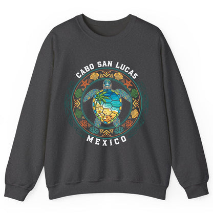 Cabo San Lucas Mexico sea turtle Sweatshirt Dark Heather product mockup
