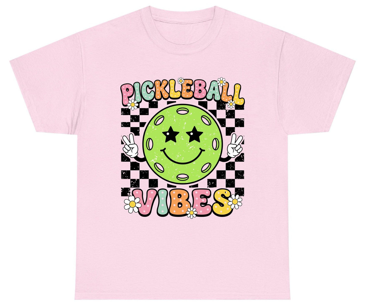 Pickleball Vibes pickleball Youth T-Shirt Light Pink product mockup