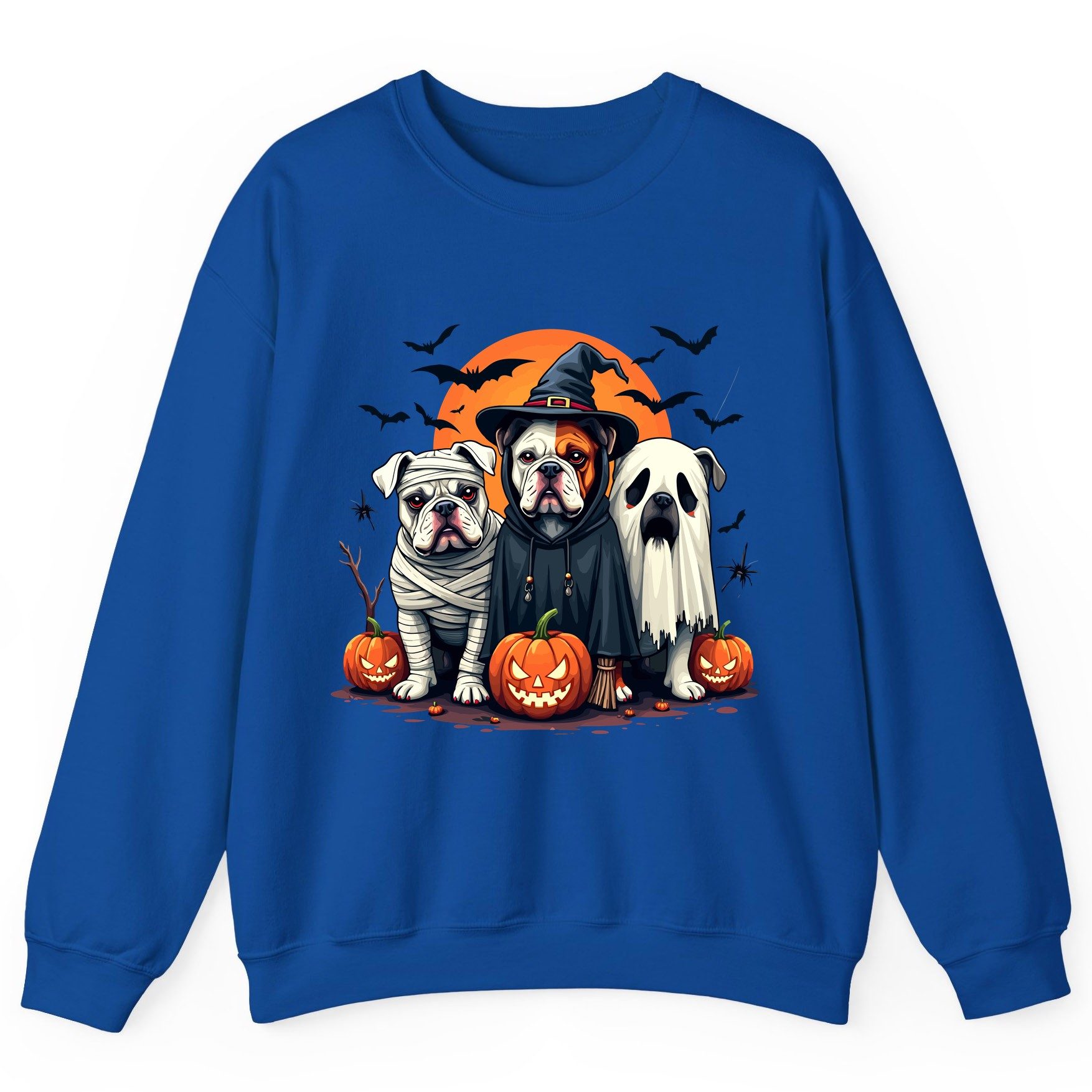Halloween Bulldogs Costumes Halloween bulldogs Sweatshirt Royal product mockup