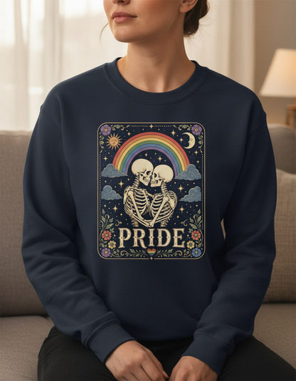 Pride Vintage Lgbtq Sweatshirt - product mockup - Navy
