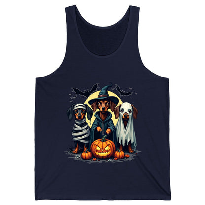 Dachshund Halloween Costumes dachshunds Tank Top Navy product mockup