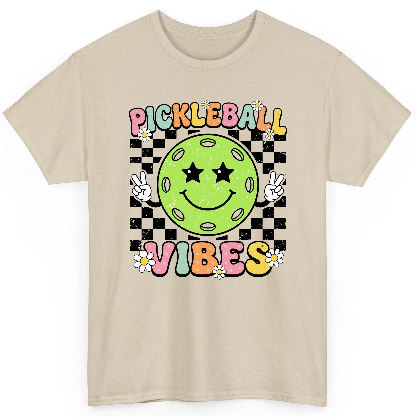 Pickleball Vibes pickleball T-Shirt Sand product mockup