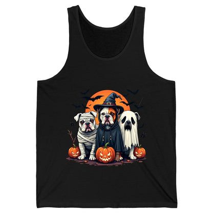 Halloween Bulldogs Costumes Halloween bulldogs Tank Top Black product mockup