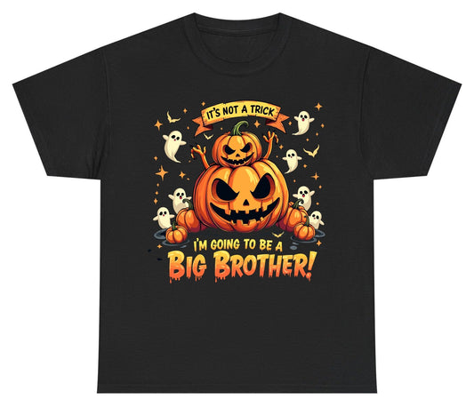 It's Not a Trick I'm Going to Be a Big Brother! Halloween big brother announcement Youth T-Shirt Black product mockup