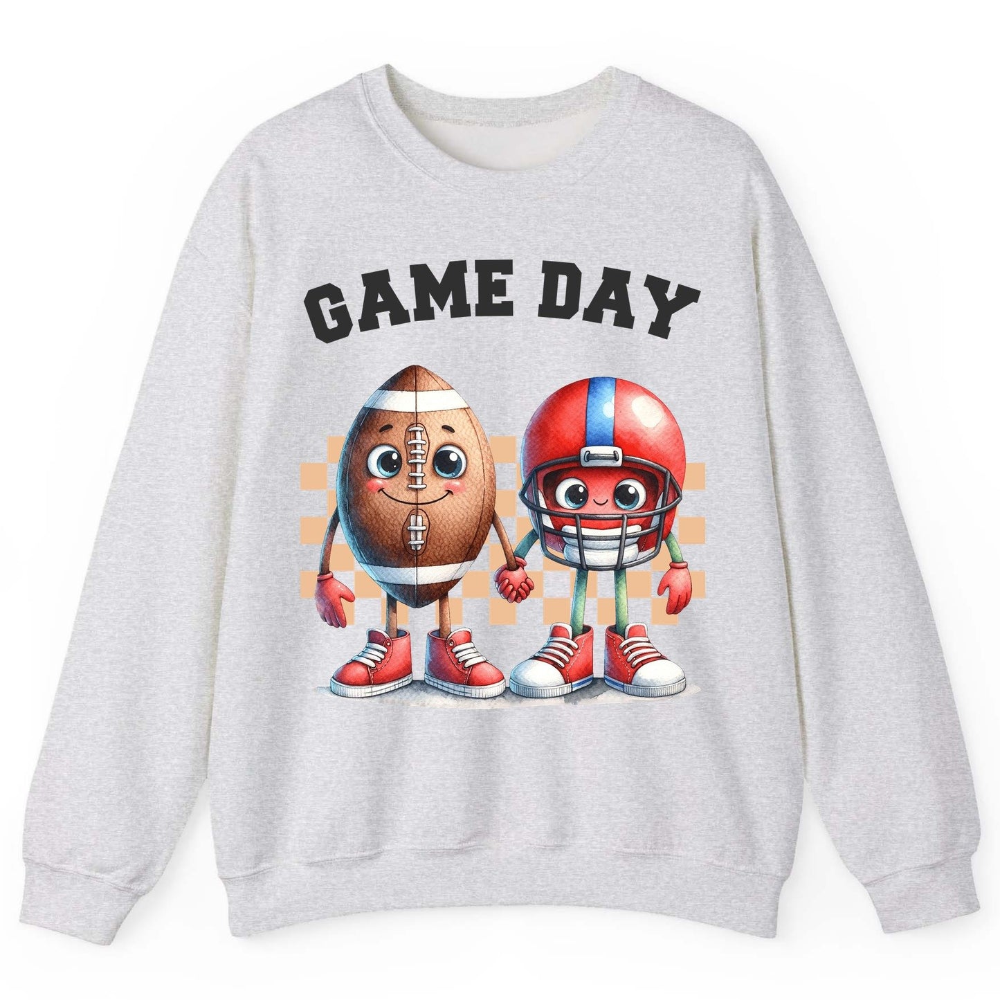Game Day american football Sweatshirt Ash product mockup