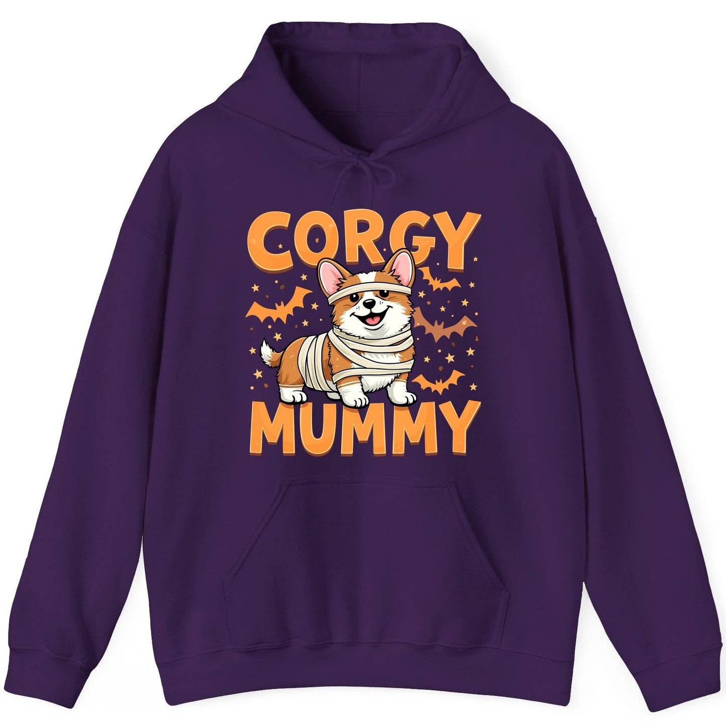 Corgy Mummy corgi Hoodie Purple product mockup