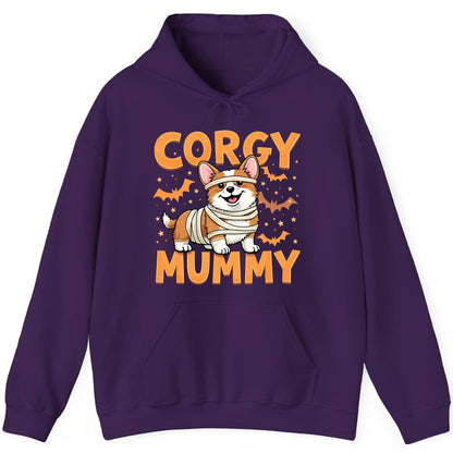 Corgy Mummy corgi Hoodie Purple product mockup
