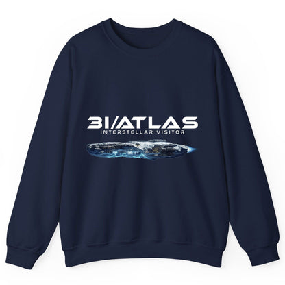 31 Atlas Interstellar Visitor sci-fi spaceship Sweatshirt Navy product mockup