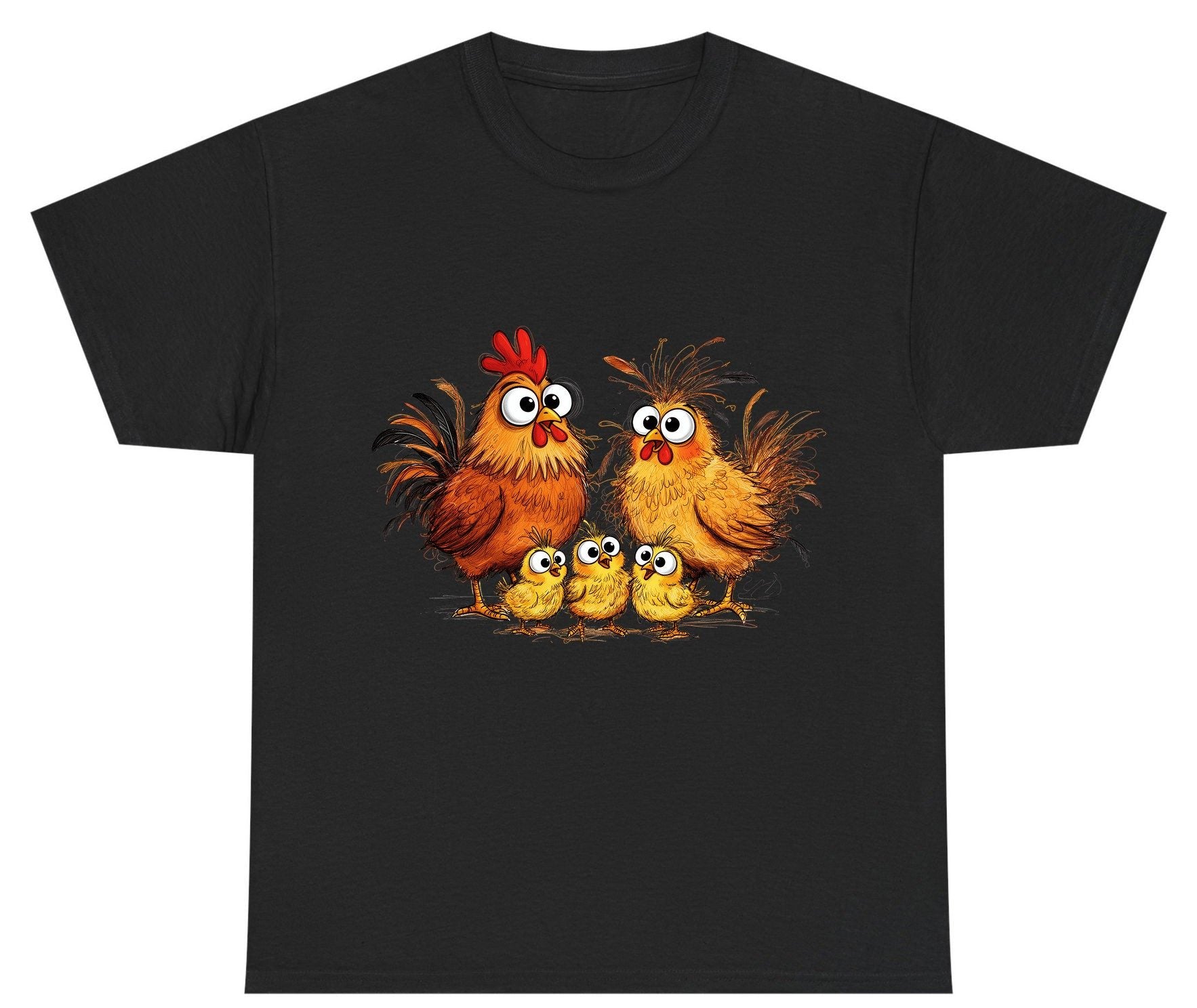 Funny Chicken Family chicken family Youth T-Shirt Black product mockup