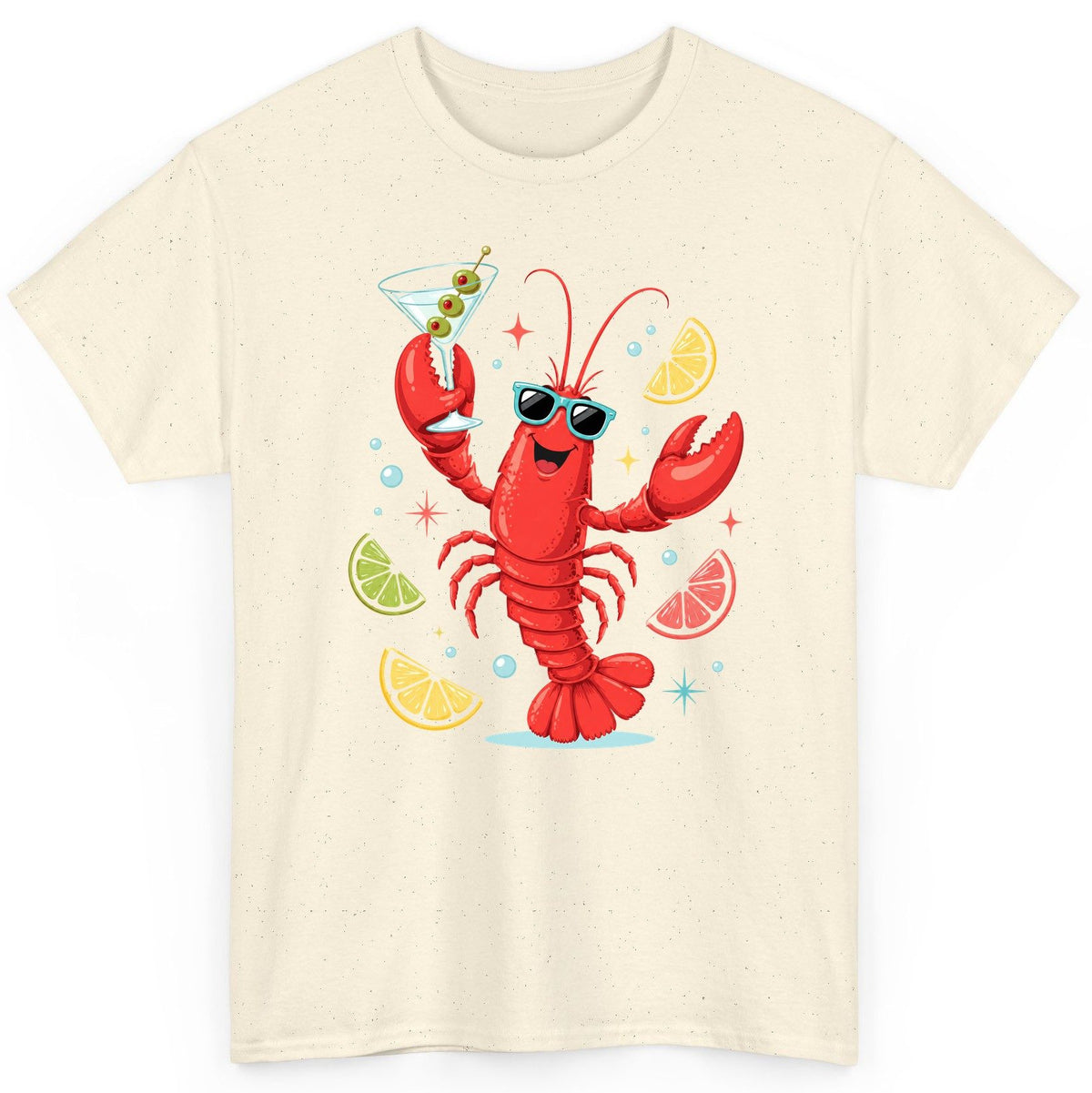 Cartoon Lobster Party lobster T-Shirt Natural product mockup