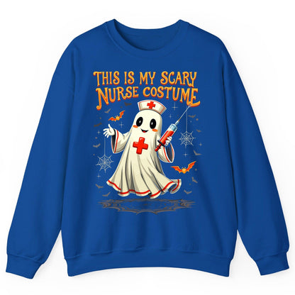 This Is My Scary Nurse Costume Halloween ghost nurse Sweatshirt Royal product mockup