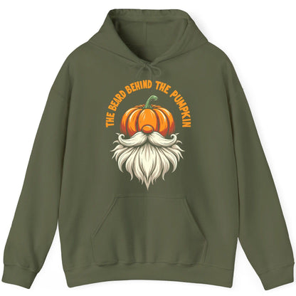 The Beard Behind the Pumpkin Halloween gnome Hoodie Military Green product mockup