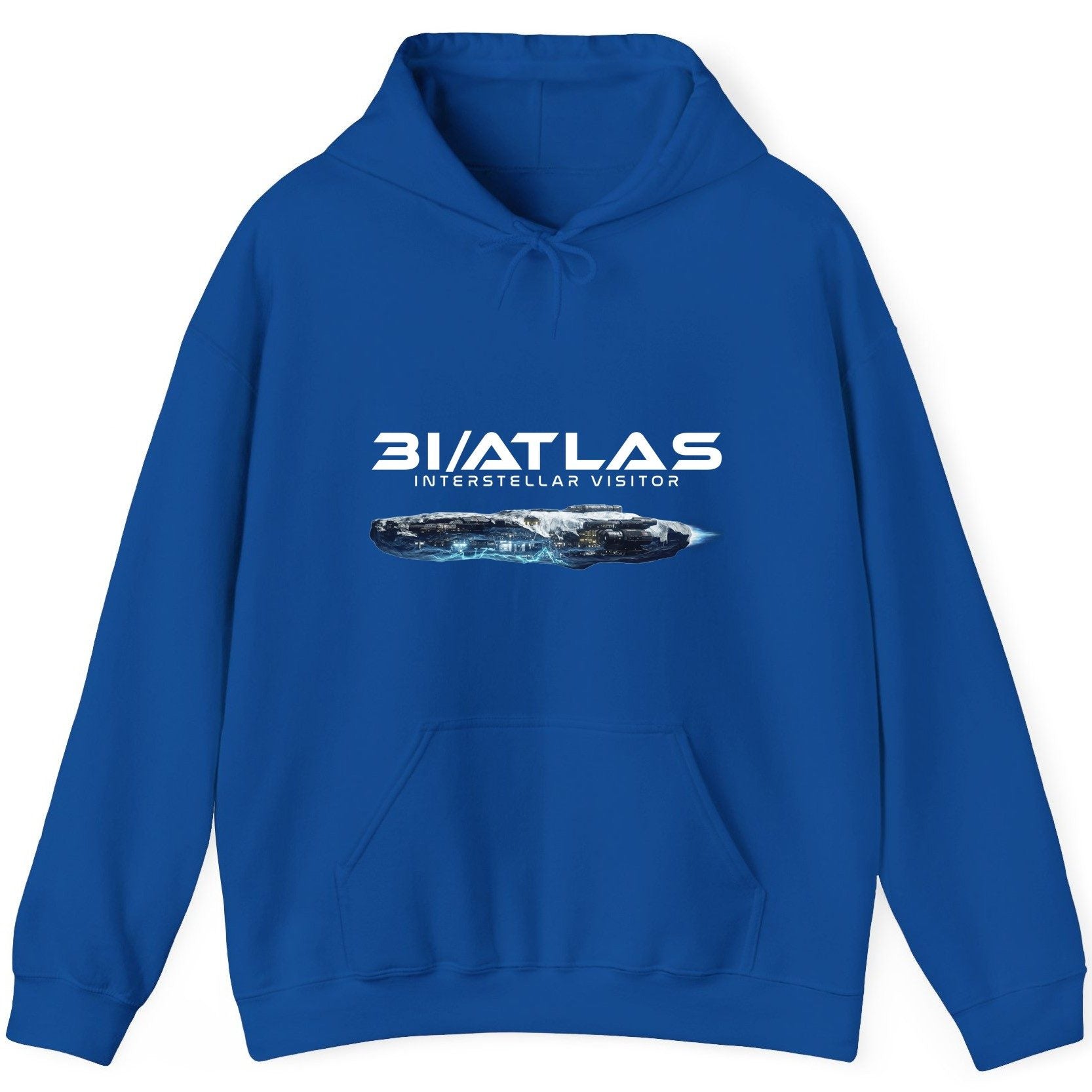 31 Atlas Interstellar Visitor sci-fi spaceship Hoodie Royal product mockup