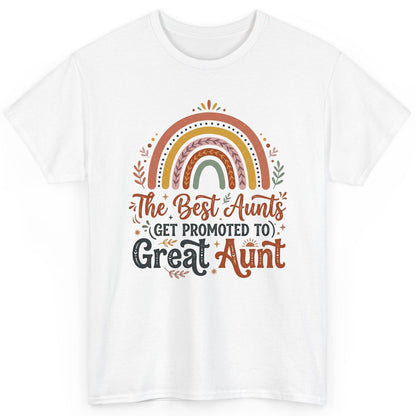 The Best Aunts GET Promoted TO Great Aunt T-Shirt - product mockup - White