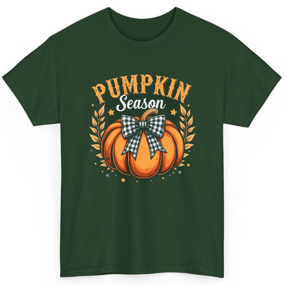 Pumpkin Season fall T-Shirt Forest Green product mockup