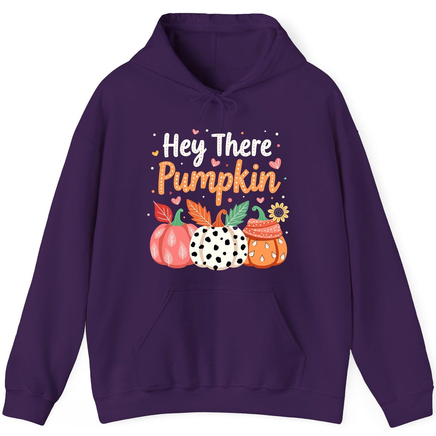 Hey There Pumpkin fall pumpkins Hoodie Purple product mockup