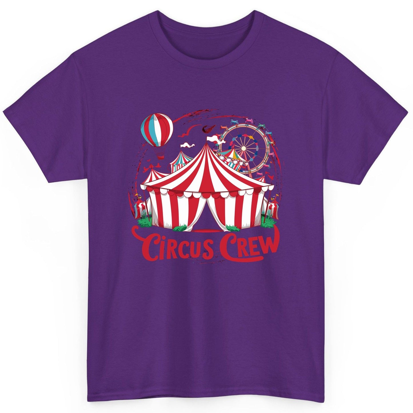 Circus Crew circus T-Shirt Purple product mockup