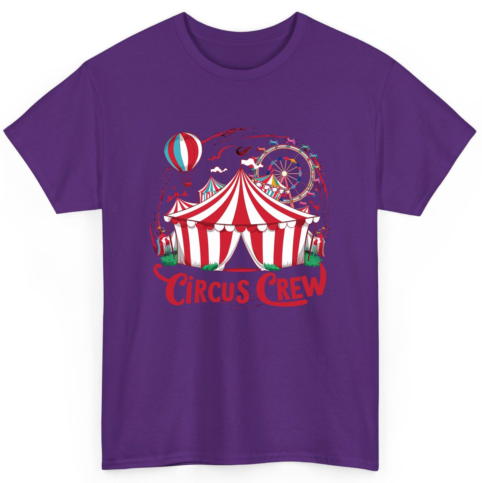 Circus Crew circus T-Shirt Purple product mockup