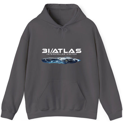 31 Atlas Interstellar Visitor sci-fi spaceship Hoodie Charcoal product mockup