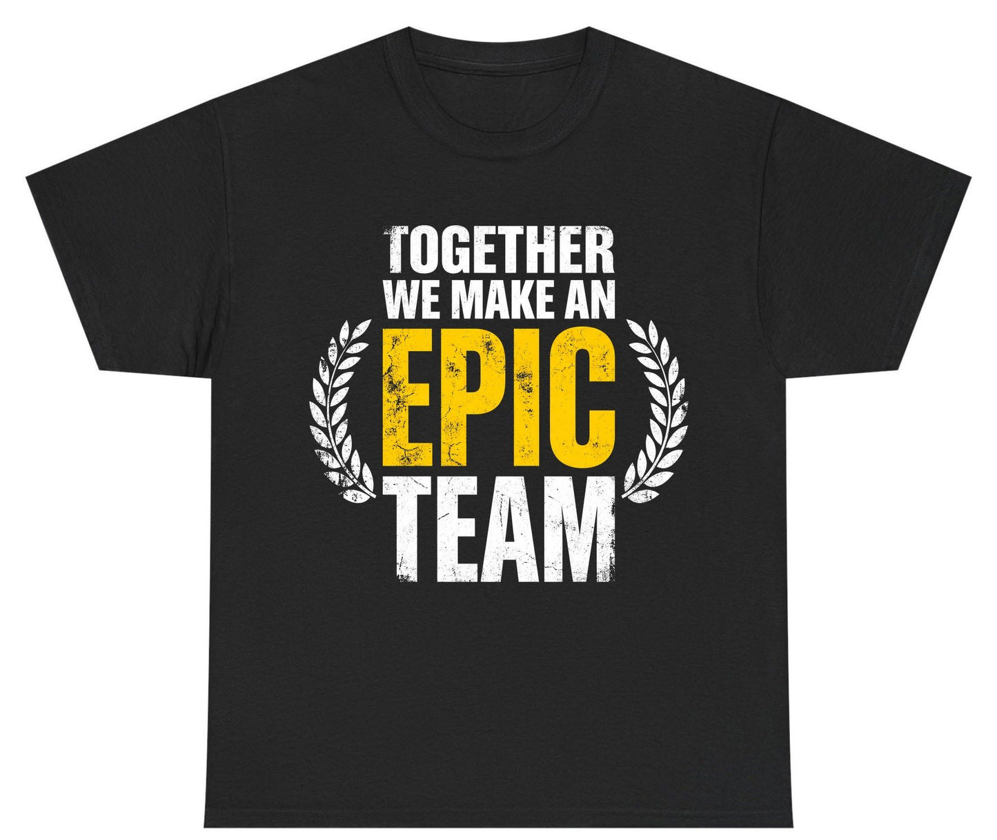 Together We Make an Epic Team teamwork Youth T-Shirt Black product mockup