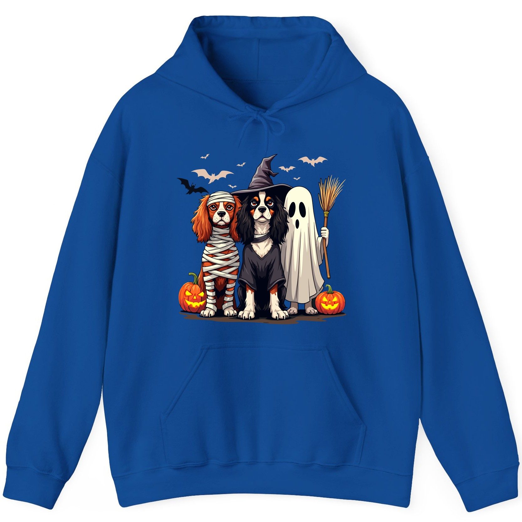 Cavalier Spaniel Halloween Dogs cavalier king charles spaniel Hoodie Royal product mockup