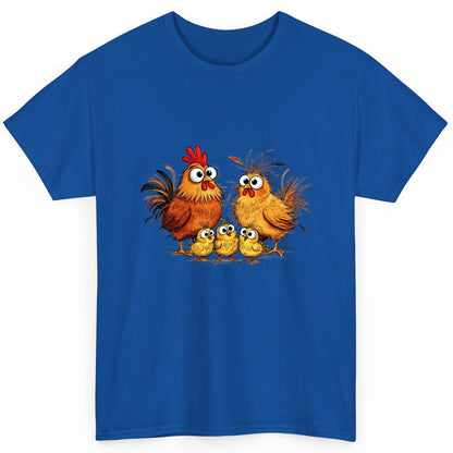 Funny Chicken Family chicken family T-Shirt Royal product mockup