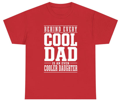Behind Every Cool Dad Is an Even Cooler Daughter father-daughter bond Youth T-Shirt Red product mockup