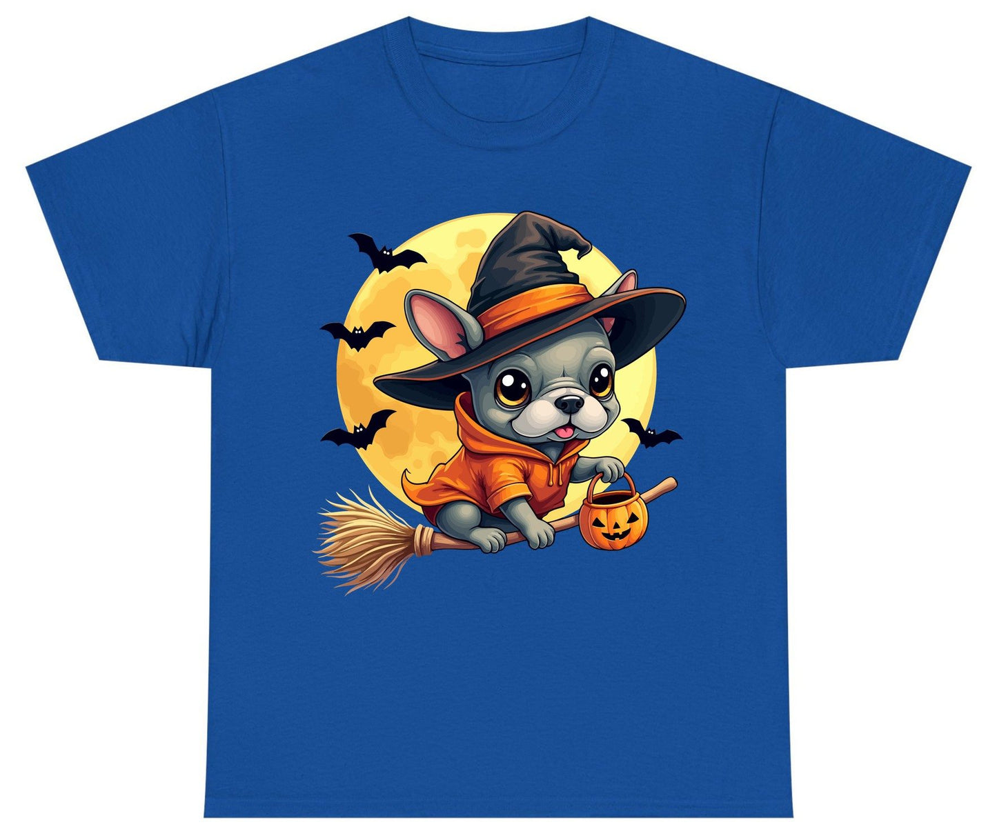 Cute Witch French Bulldog french bulldog Youth T-Shirt Royal product mockup