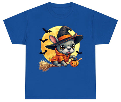 Cute Witch French Bulldog french bulldog Youth T-Shirt Royal product mockup