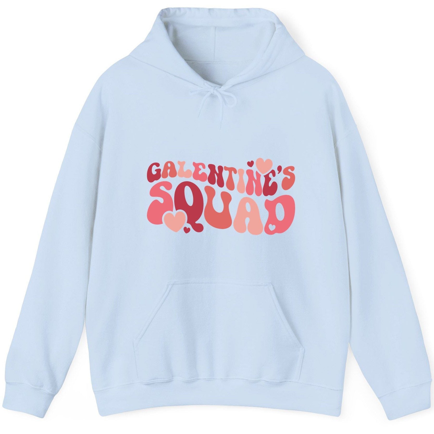 Galentine's Squad galentine's day Hoodie Light Blue product mockup