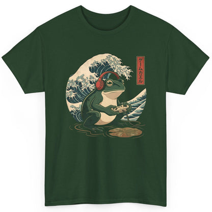 ゲームカエル gamer frog T-Shirt Forest Green product mockup