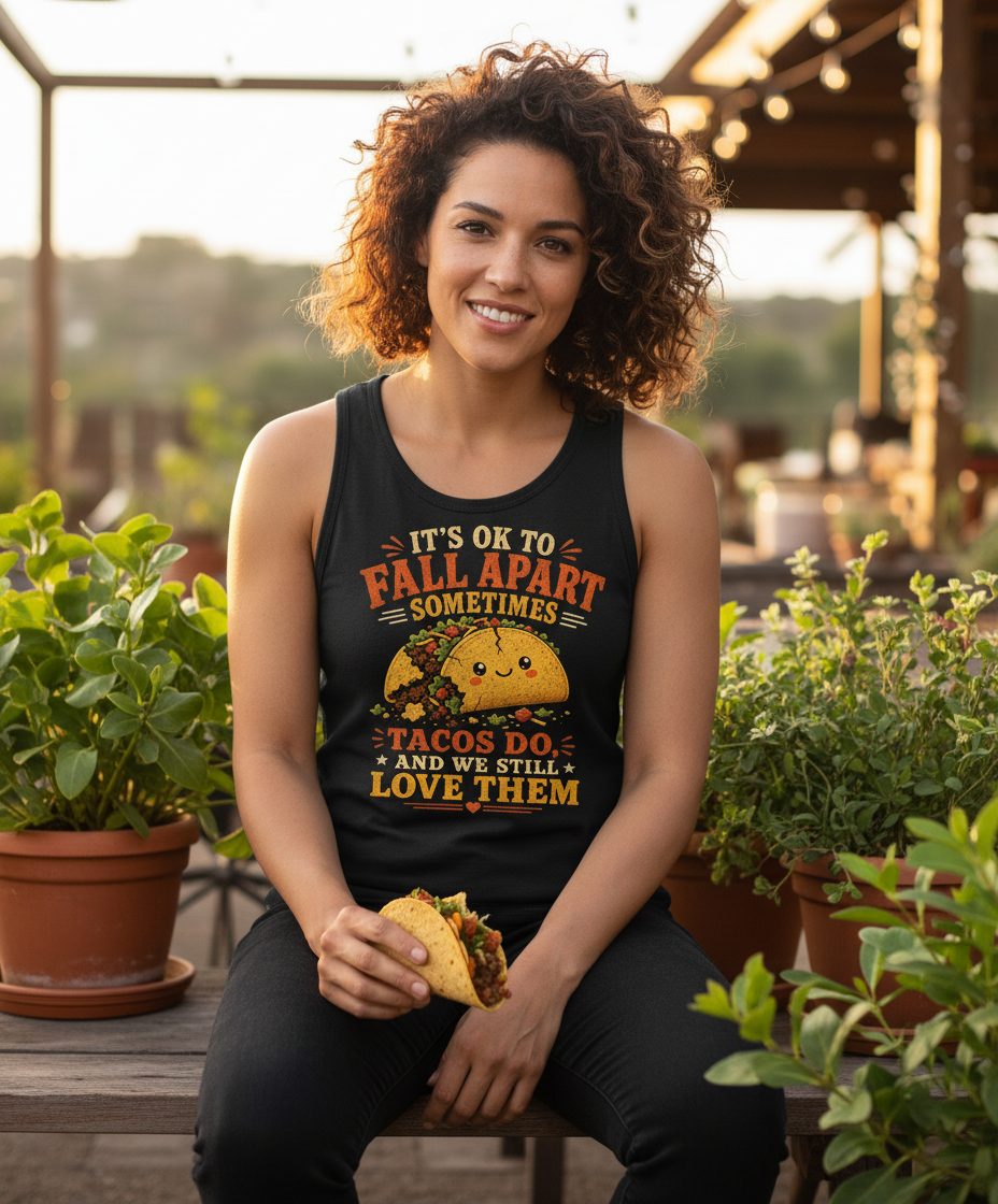 AND WE STILL LOVE THEM Tank Top - lifestyle model mockup - Black