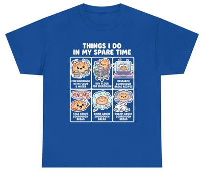 Things I Do in My Spare Time sourdough bread baking Youth T-Shirt Royal product mockup