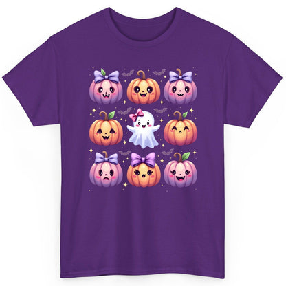 Kawaii Halloween Pumpkins kawaii Halloween T-Shirt Purple product mockup