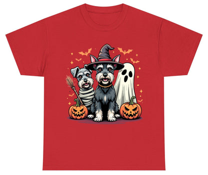 Halloween Schnauzer Dogs schnauzer dogs Youth T-Shirt Red product mockup