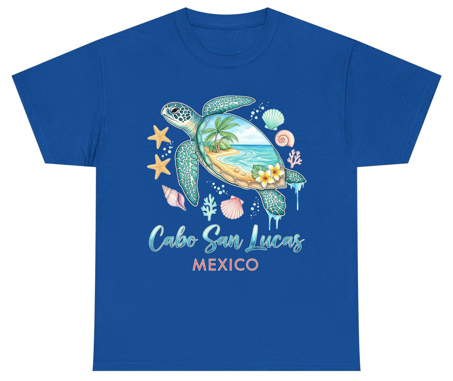 Cabo San Lucas Mexico sea turtle Youth T-Shirt Royal product mockup