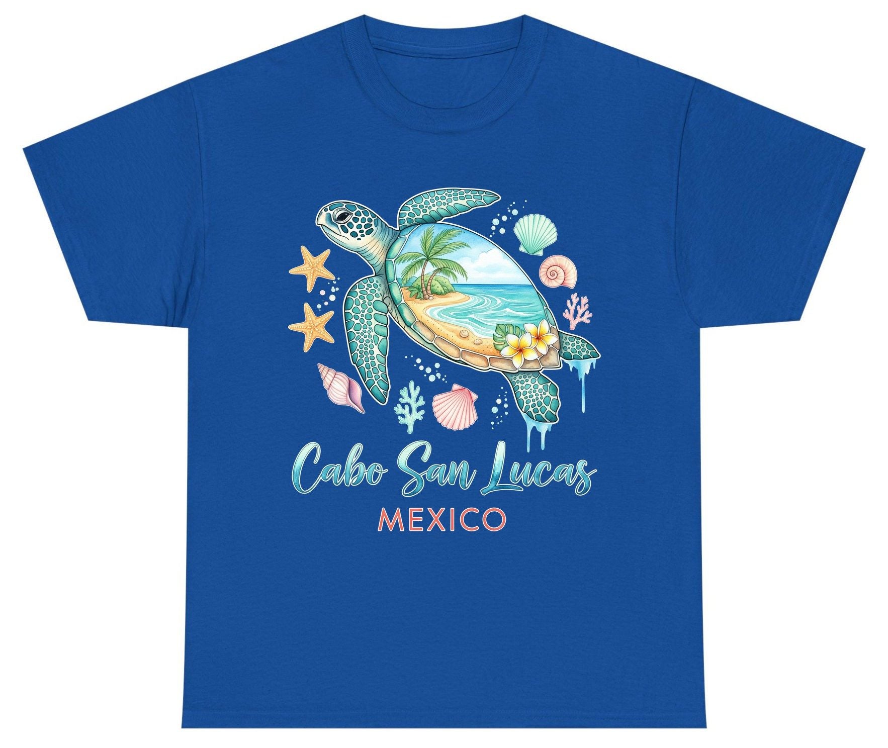 Cabo San Lucas Mexico sea turtle Youth T-Shirt Royal product mockup