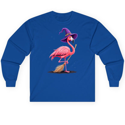 Witch Flamingo flamingo Long Sleeve Tee Royal product mockup