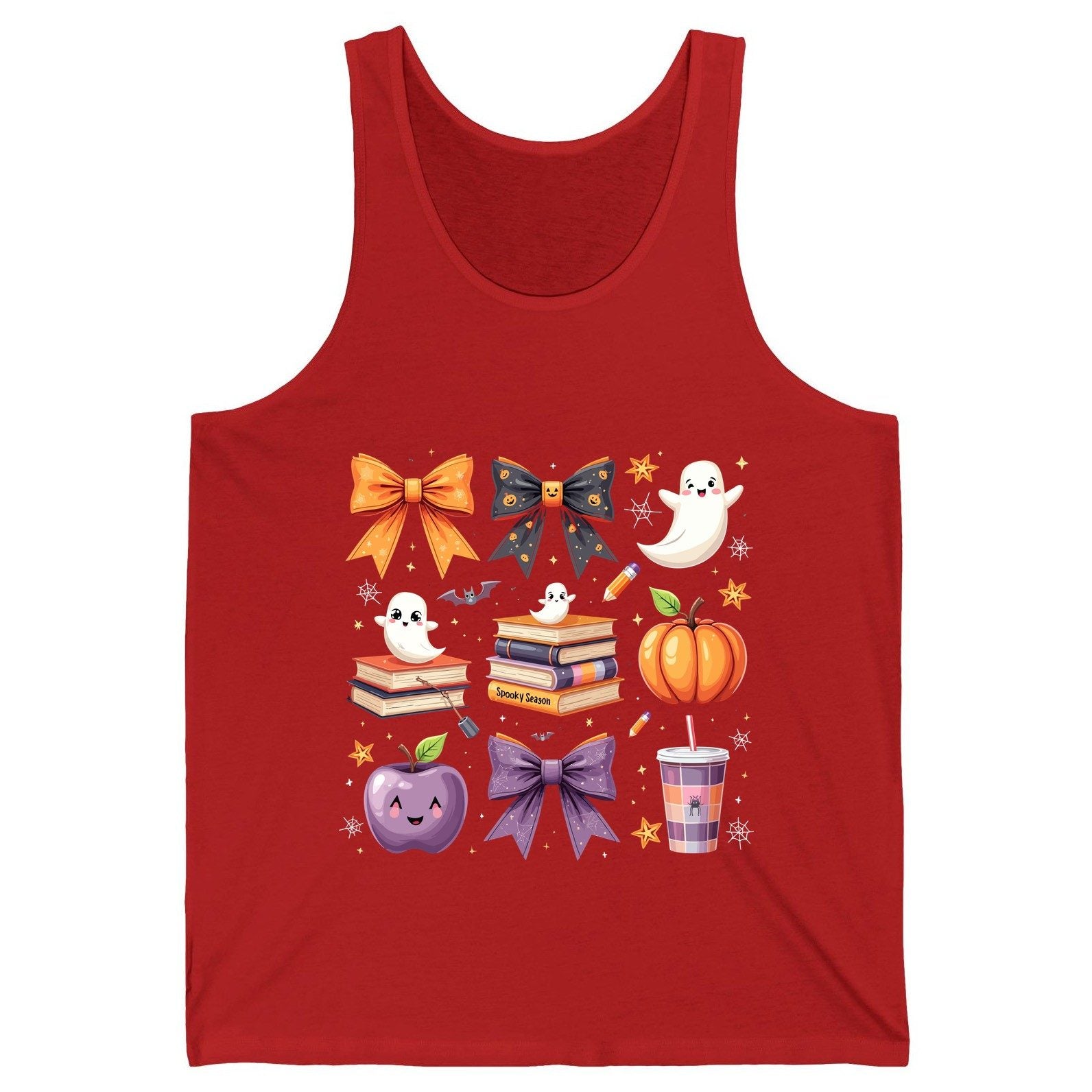 Spooky Season Halloween Tank Top Red product mockup