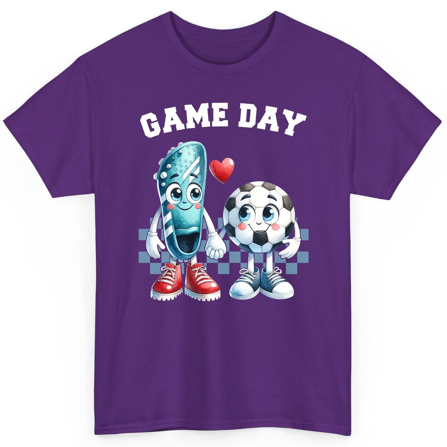 Game Day soccer T-Shirt Purple product mockup