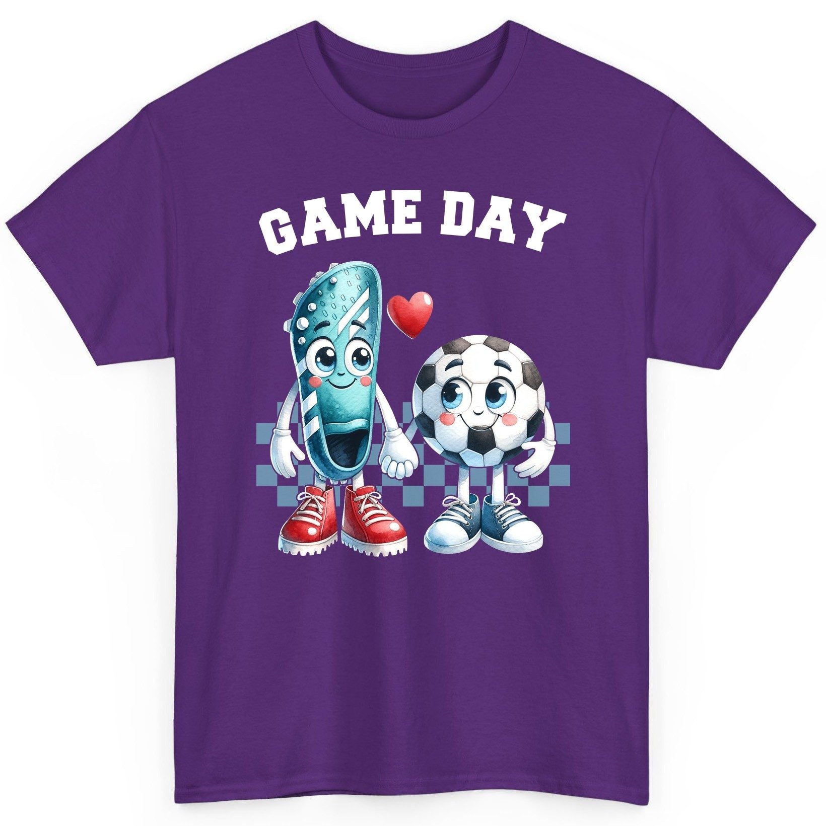 Game Day soccer T-Shirt Purple product mockup
